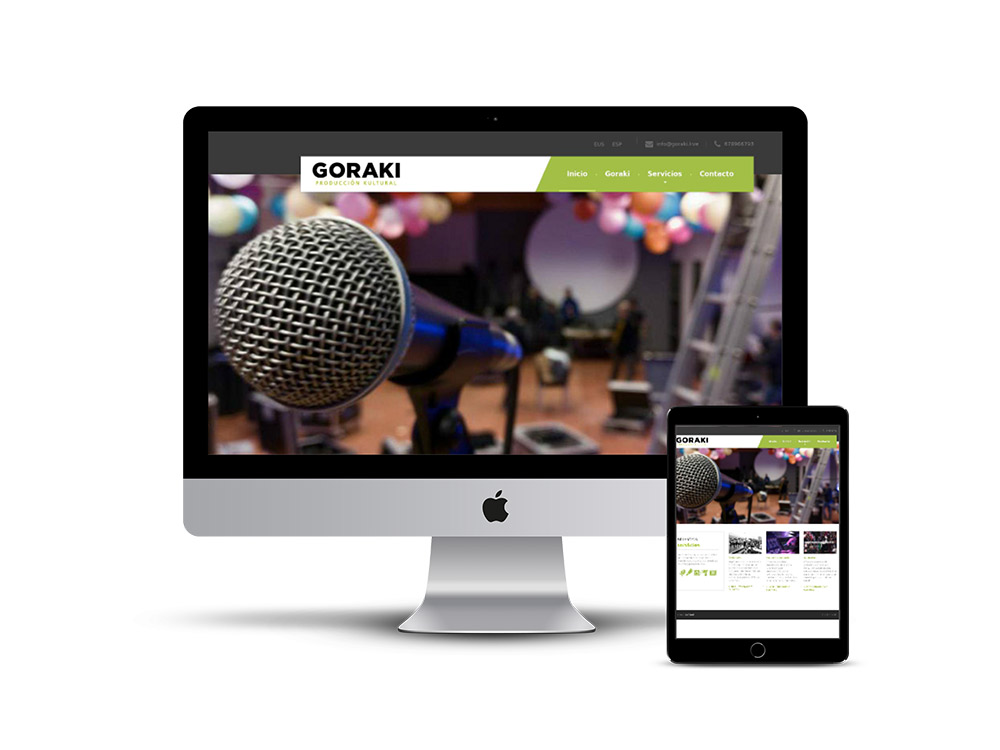 Diseño Página web Goraki