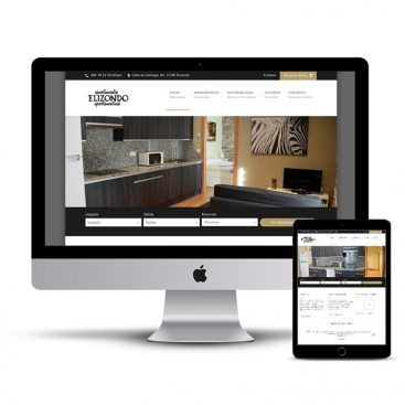Diseño Página web Apartamentos Elizondo