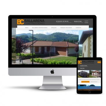 Diseño Página web Construcciones Ballarena