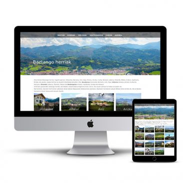 Diseño Página web oficial turismo Baztan