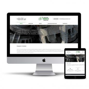 Diseño Página web desguaces Navarra