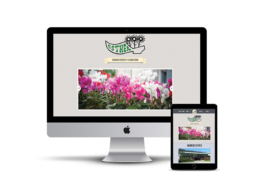 Diseño Página web Floristeria Garden Esther