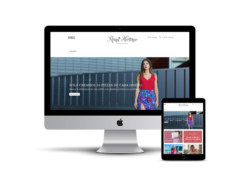 Diseño Página web Reina Hortense