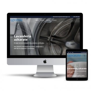 Diseño web Navarra - Lavandería Azkarate