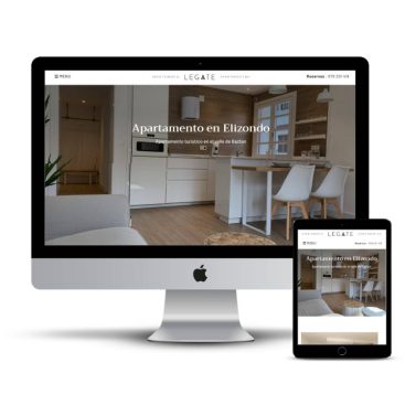 Diseño web Pamplona del apartamento turístico Legate